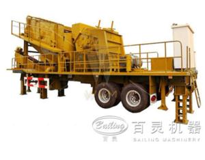 Mobile ore benefication plant