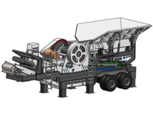 Tire Type Cone Crusher Mobile Screening Station