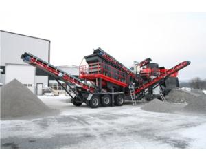 Tire Type Cone Crusher Mobile Screening Station