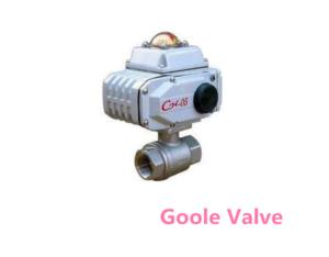 Two piece high platform thread ball valve