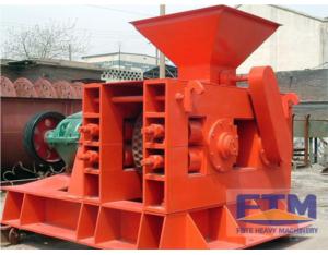 Twin-roller briquette machine