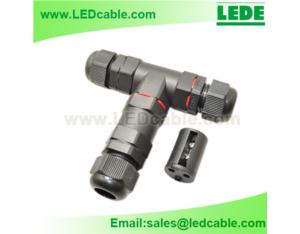IP68 Waterproof Electrical Circular Cable Butt Splice T Connector