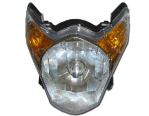 Motorcycle Headlamp with Incandescent Light Source