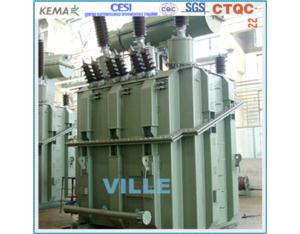 Ferroalloy furnace transformer