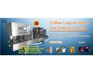 K-cup coffee capsule filling sealing machine