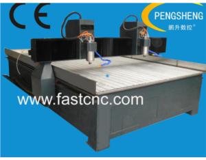 Double heads stone cnc router