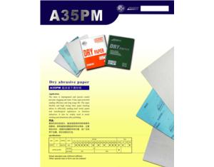 Dry abrasive paper A35PM/L