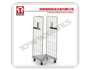 folding supermarket warehouse storage metal roll cage containers