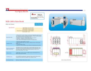 BZB-1000A Spray Booth, paint booth(Semi-Downdraft)