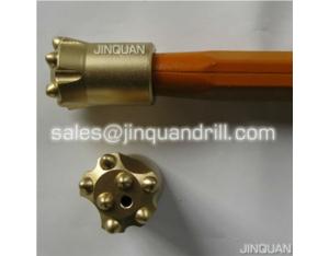 38mm 40mm taper button bit for quarry drilling machiney