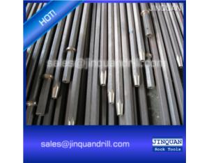 High performance tapered drill rod for small hole drilling