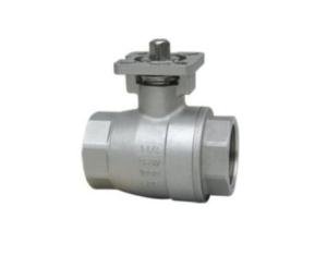 2pc thread ball valve with ISO5211