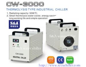 Compact recirculating chillers for 80W laser or 2*1.4kw CNC spindle