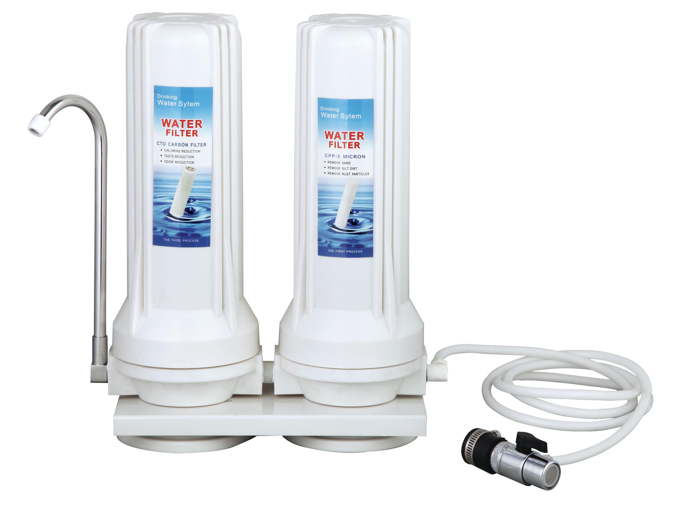 Household Two Stage Countertop Water Filter System