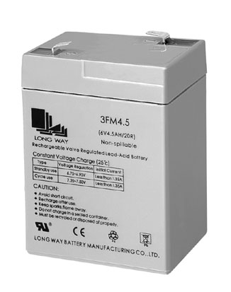 Sealed Rechargeable Lead-Acid Battery(6V4.5AH/20HR)