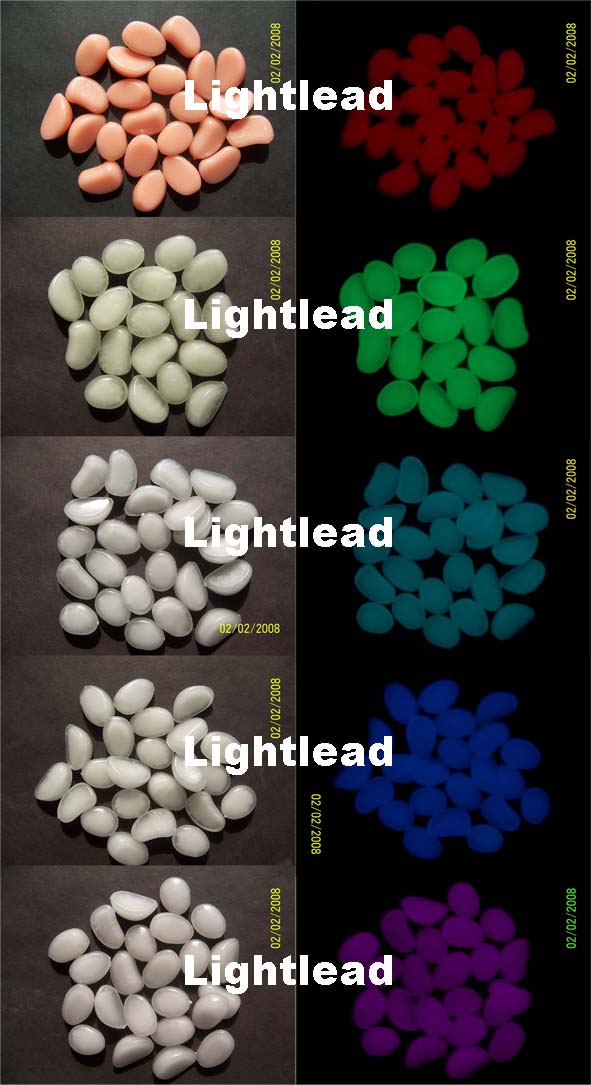 Artificial Stone Glow In The Dark Pebbles