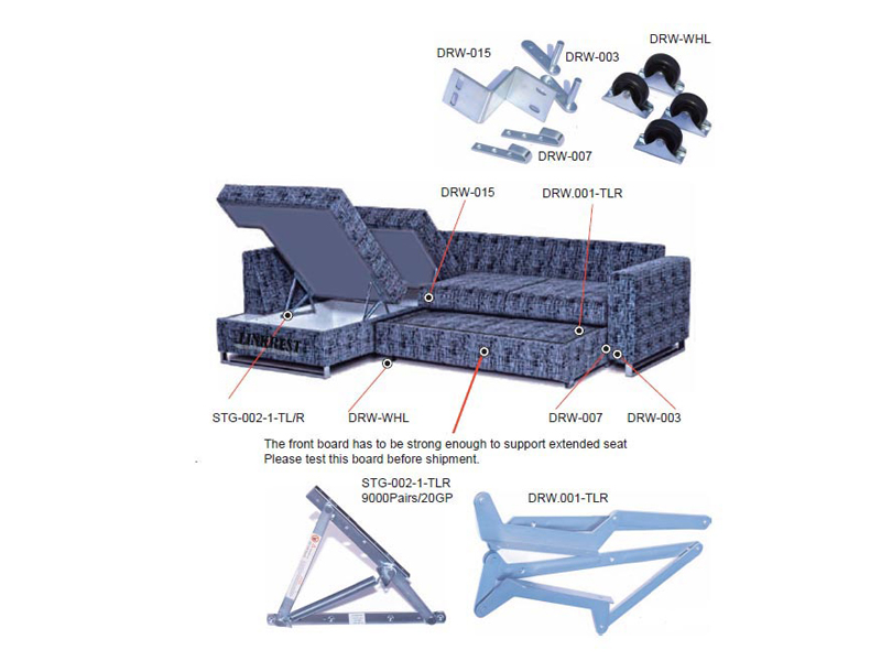 Draw Out sofa bed mechanism DRW00