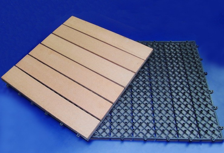 Diy Deck Tiles Wpc Decking Tile 450 450mm